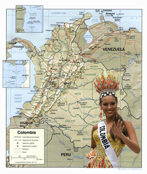 Map of Colombia
